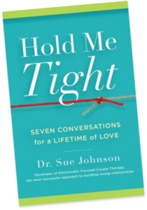 Hold Me Tight book by Dr. Sue Johnson. Seven conversations for a lifetime of love.